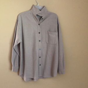 Taupe Corduroy Button Down Shirt